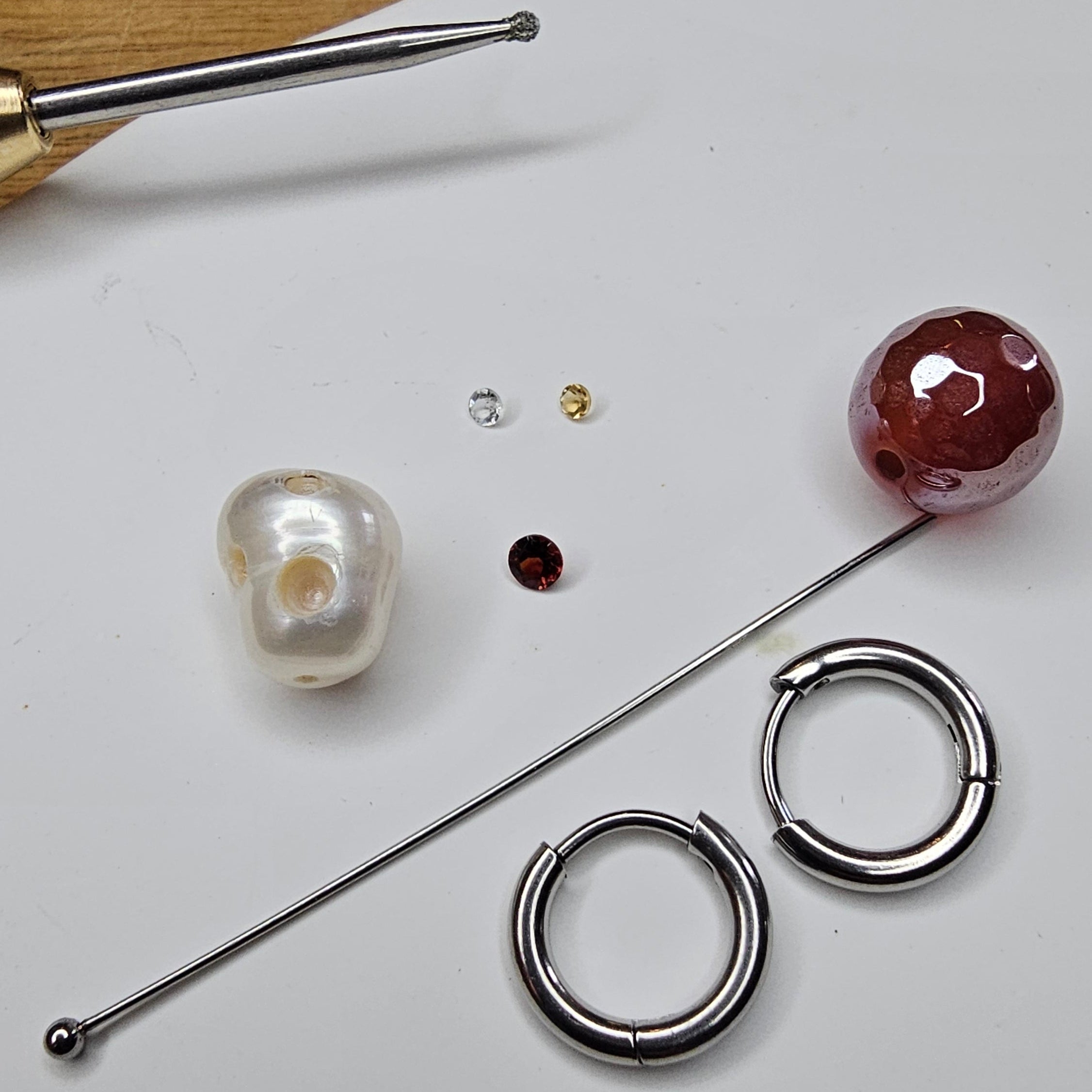 Edelstein Ohrringe Handmade