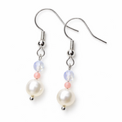 Edelstein Ohrringe - Dreamlight - Süßwasserperlen & Opal