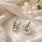 Edelstein Ohrringe Handgefertigt Silk Bloom
