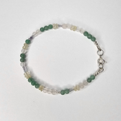 Edelstein Armband – handgefertigt mit Aventurin, Citrin, Rosenquarz & Fluorit für Lebensfreude, Harmonie & innere Balance