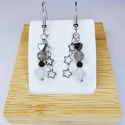 Edelstein Perlenohrringe