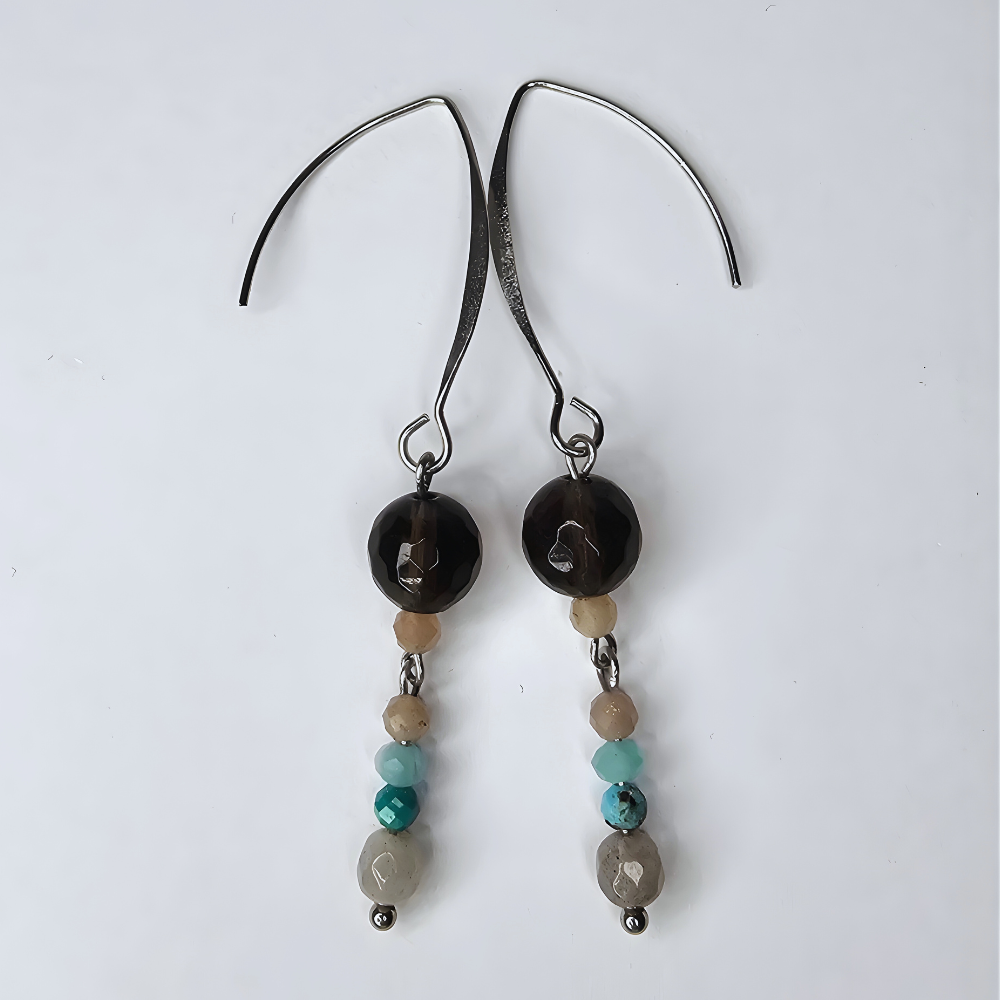 Edelstein Perlenohrringe