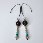 Edelstein Perlenohrringe