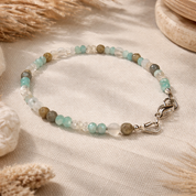 Edelsteinarmband Blue Essence: Amazonit und Labradorit