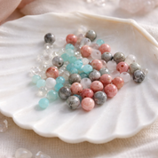 Coral Dream – Edelsteinarmband für Damen: Rhodonit und Rosenquarz