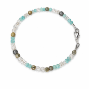 Edelsteinarmband Amazonit & Rosenquarz – Balance, Selbstliebe & Klarheit