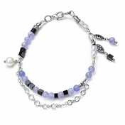 Edelsteinarmband Aquamarin Hämatit Bergkristall – Sea & Spirit | Anchor