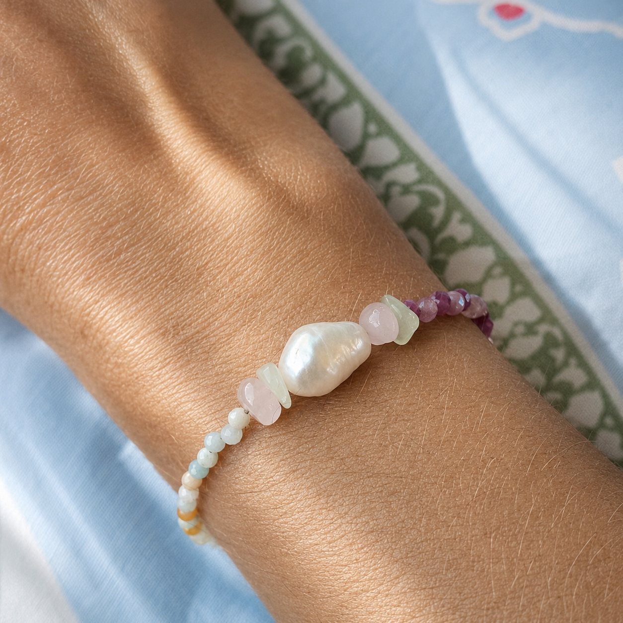 Edelsteinarmband Damen Handgefertigt