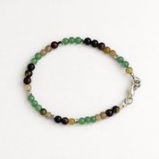 Fortuna Spirit – feines Armband mit echten Edelsteinperlen: Aventurin, Labradorit und Tigerauge
