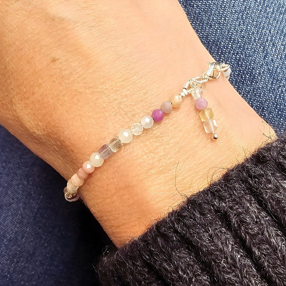 Edelsteinarmband Damen für Klarheit in Herz & Verstand. Ausbalancierter Schmuck für emotionale Balance. Austria.