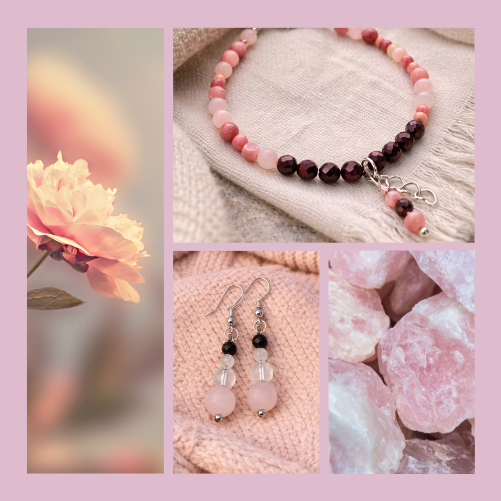 Edelsteinarmband_mit Rosenquarz