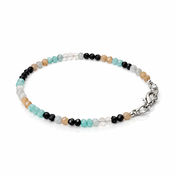 Edelsteinarmband mit Mondstein & Aquamarin – Ruhe, Balance, Inspiration