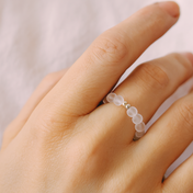 Edelsteinring - Bergkristall - Luminous Touch