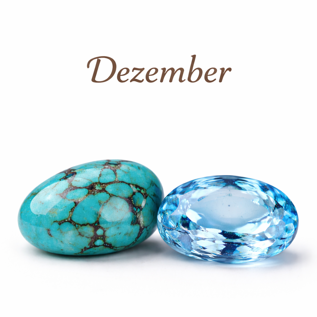 Geburtsstein Dezember – Türkis & Blautopas