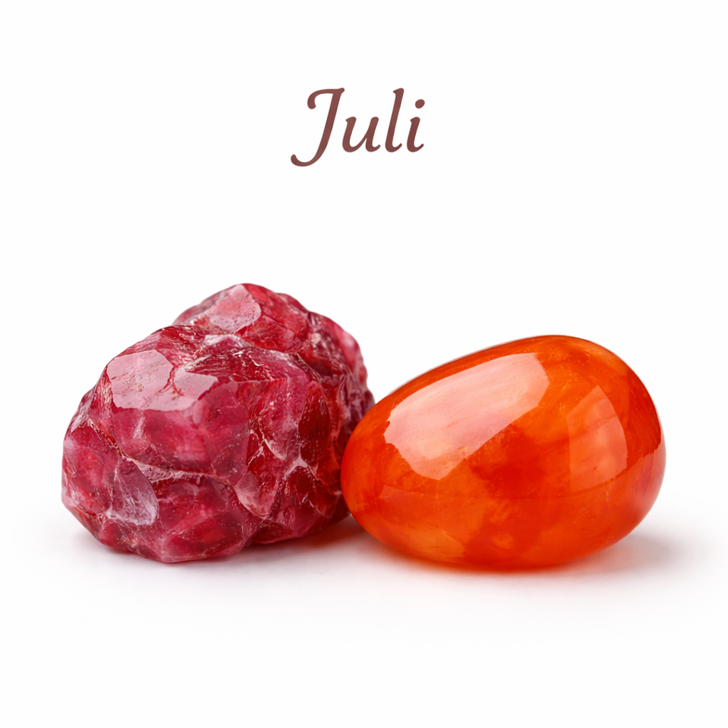 Geburtsstein Juli – Rubin & Karneol