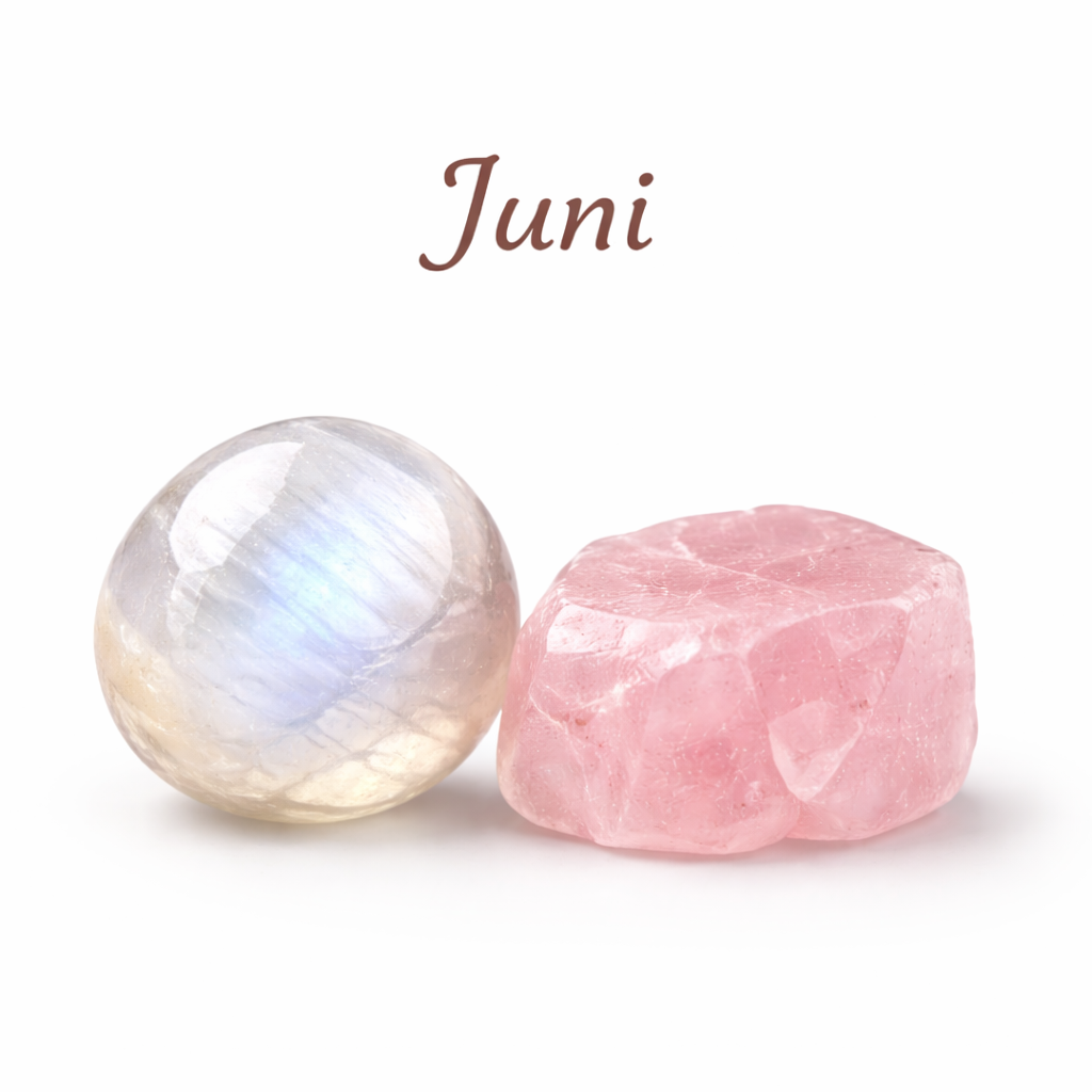 Geburtsstein Juni – Mondstein & Morganit