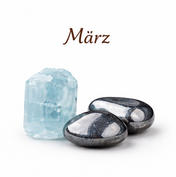 Geburtsstein März – Aquamarin & Hämatit
