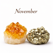 Geburtsstein November – Citrin & Pyrit