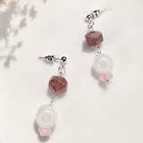 Pearl Sage Moon Veil - Rose Quartz & Rock Crystal