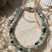 Edelsteinarmband Soul Harmony: Aventurin, Hämatit und Süßwasserperlen sowie weitere Edelsteine