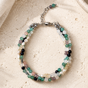 Soul Harmony – handgefertigtes Edelsteinarmband: Aventurin, Hämatit und Süßwasserperlen sowie weitere Edelsteine