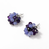 Edelstein Ohrringe -Sea & Spirit - Aquamarin, Amethyst & Fluorit