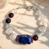 Azure Echo -  Lapislazuli, Bergkristall, Aquamarin & Amethyst