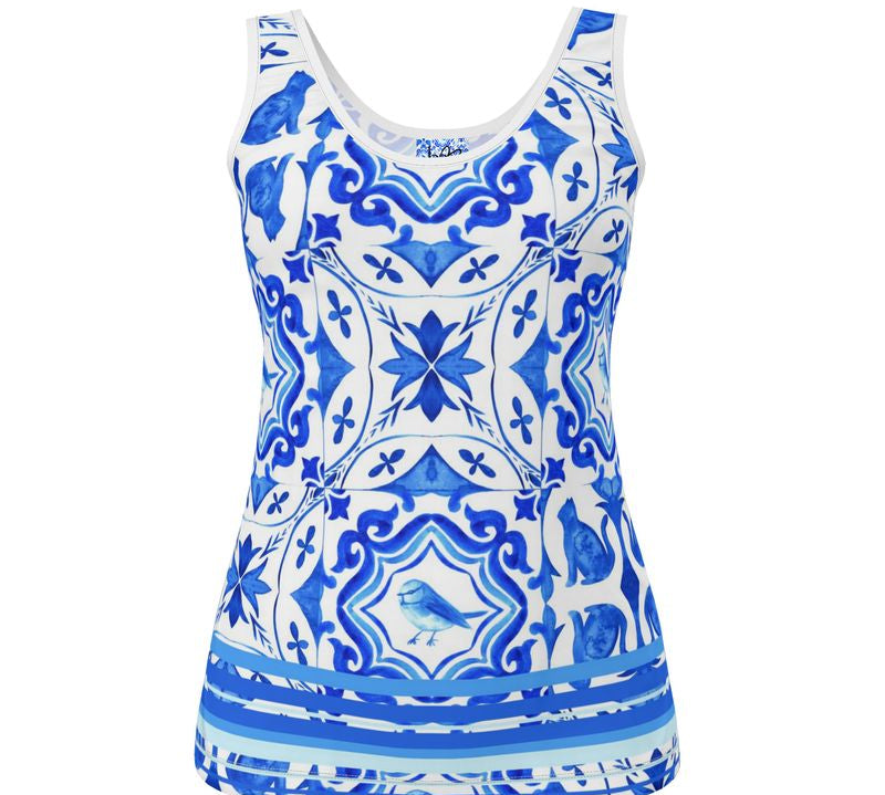 Jersey Top für Damen, basic tank top