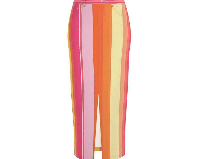 Maxi Jeansrock