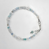 Edelsteinarmband - Icelight - Bergkristall & Mondstein