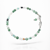 Mondstein Armband mit Aventurin – Geburtsstein Juni – handgemacht