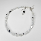 Edelsteinarmband - Moonlace Essence - Mondstein, Opal & Bergkristall
