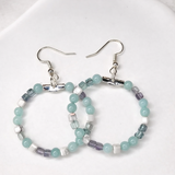 Edelstein Ohrringe - Still Clarity - Amazonit, Fluorit & Howlit