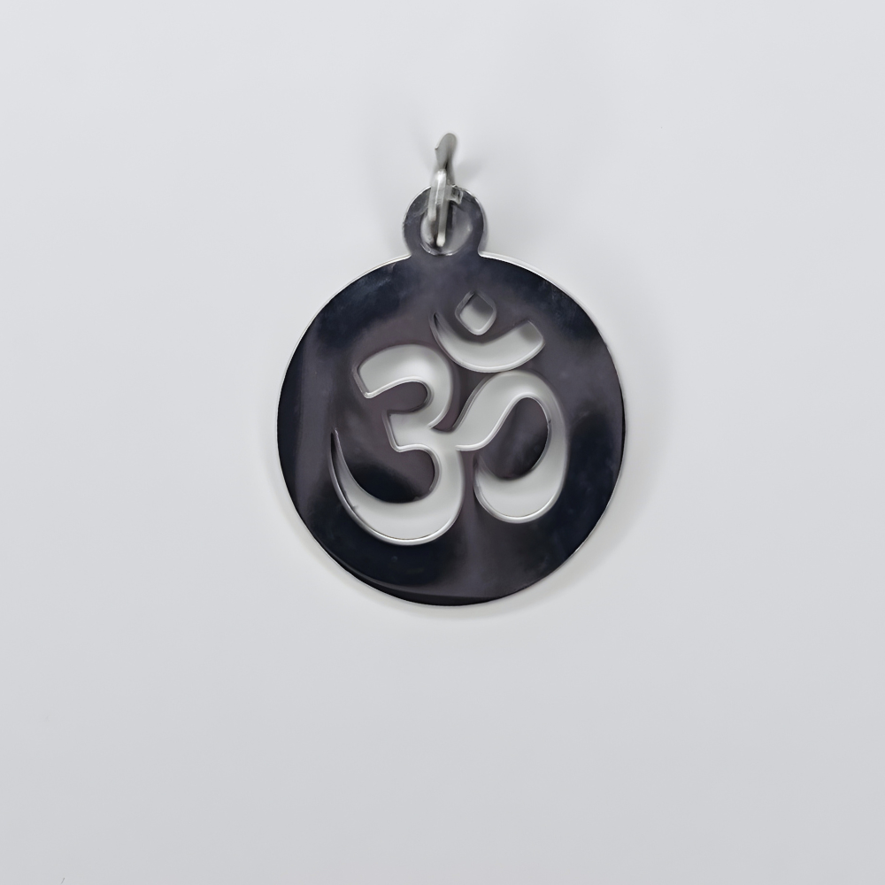 Om Charm aus Edelstahl – Spirituelles Symbol für Edelsteinarmbänder