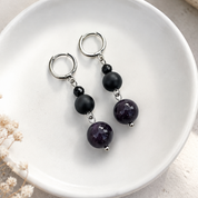 Pearl Sage Amé Noir - Amethyst & Onyx