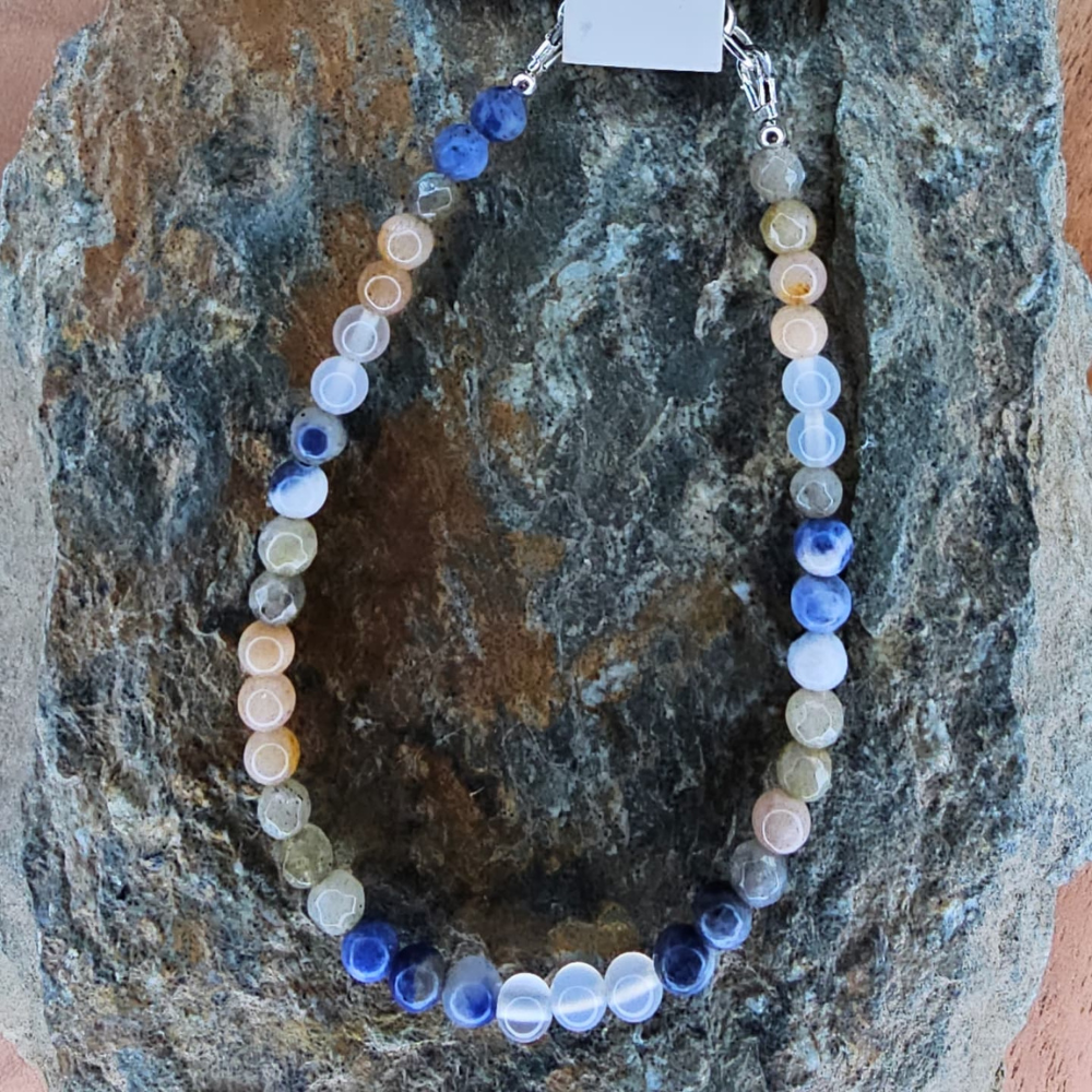 Edelstein Perlenarmband Damen