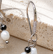 Perlenohrringe mit Onyx – Handgefertigter Edelsteinschmuck | BE-Youniq