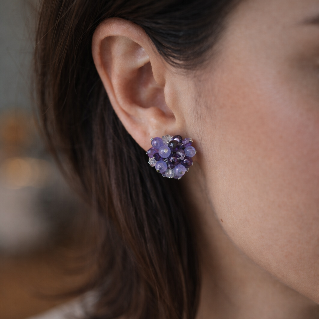 Edelstein Ohrringe Handgefertigt