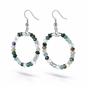 Terralume Edelstein-Ohrringe von BE-Youniq – für Erdung und innere Klarheit