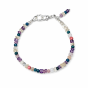Edelsteinarmband - Fresh Blossom - Amethyst, Citrin & Fluorit