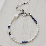 Sea Breeze Luna - Lapislazuli, Mondstein & Süßwasserperlen