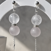 Pearl Sage Moon Veil - Rosenquarz & Bergkristall
